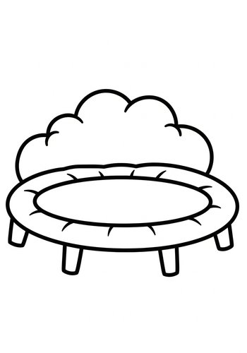 Trampoline Coloring Fun