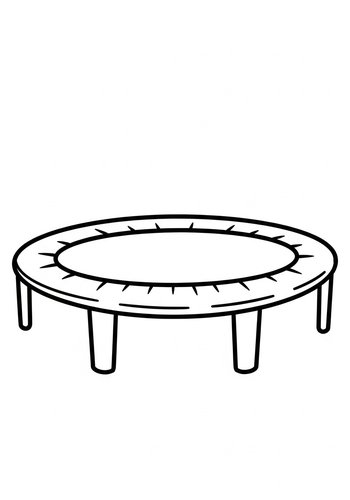 Trampoline Fun: A Coloring Adventure
