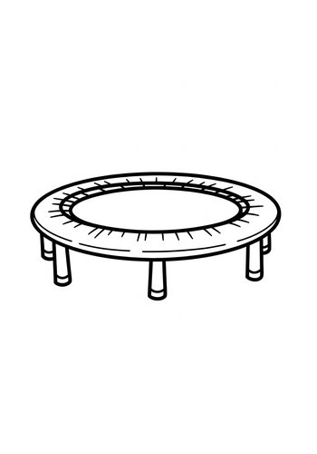 Trampoline Fun: A Jump-worthy Coloring Page
