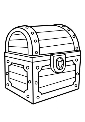 Treasure Chest Coloring Page: An Adventure Awaits