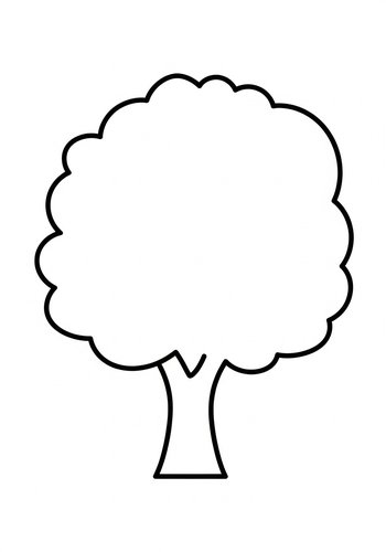 Tree Coloring Page - Nature Art Fun