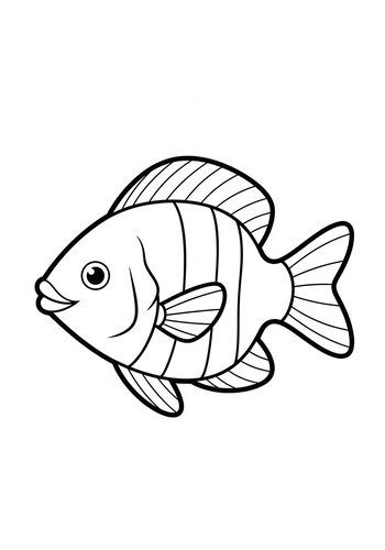 Tropical Fish Coloring Page Fun