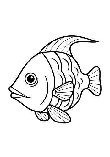 Tropical Fish Coloring Page: Printable Fun