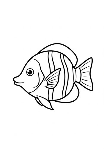 Tropical Fish Coloring Page: Underwater Adventure