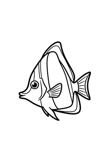 Tropical Fish Coloring Page: Underwater Fun
