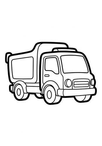 Truck Coloring Page: Printable Fun