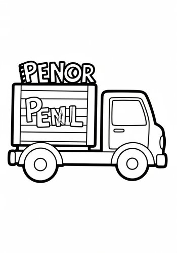 Truck Coloring Page: Road Trip Adventure