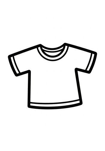 T-shirt Coloring Page Fun