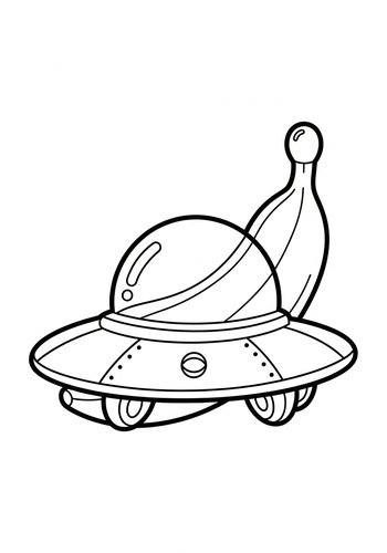 Ufo Coloring Page: Fly Into Fun