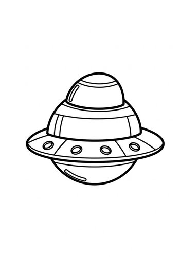 Ufo Coloring Page: Out Of This World Fun