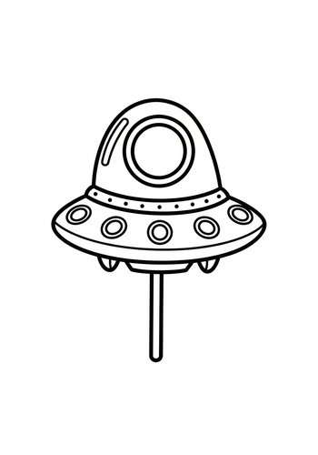 Ufo Coloring Page: Space Adventure