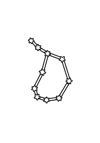 Ursa Major Constellation Coloring Page