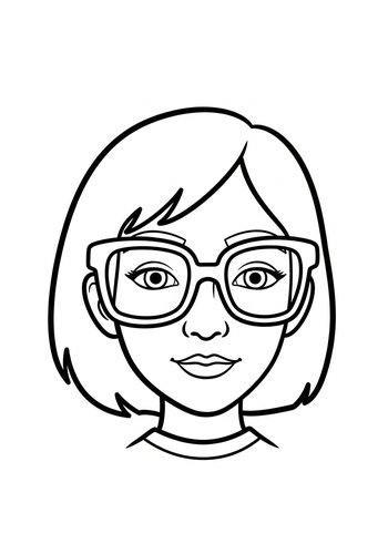 Velma Coloring Page: Solve The Mystery