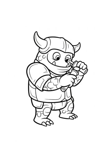 Viking Inventor Coloring Page