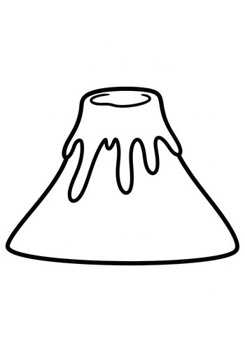 Volcano Coloring Page: Erupting Fun