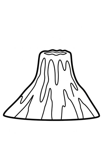 Volcano Coloring Page: Erupting Fun