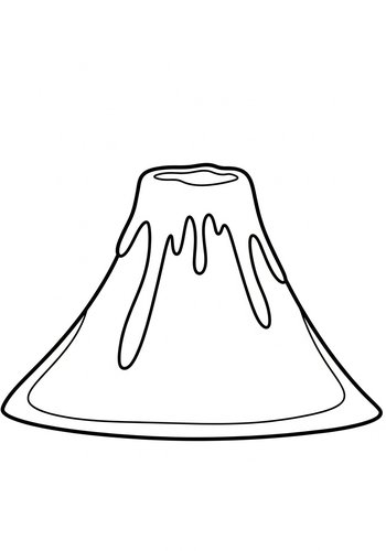 Volcano Coloring Page: Erupting Fun
