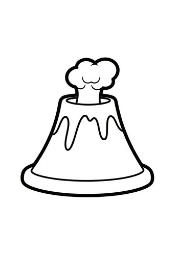 Volcano Coloring Page: Erupting With Fun