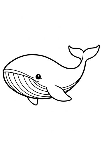Whale Coloring Page: Aquatic Adventure