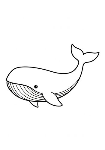 Whale Coloring Page: Dive Into Creativity