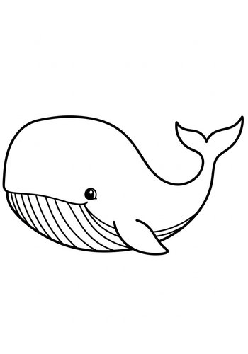 Whale Coloring Page: Dive Into Ocean Fun