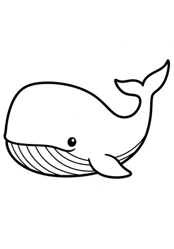 Whale Coloring Page For Kids: Undersea Adventure