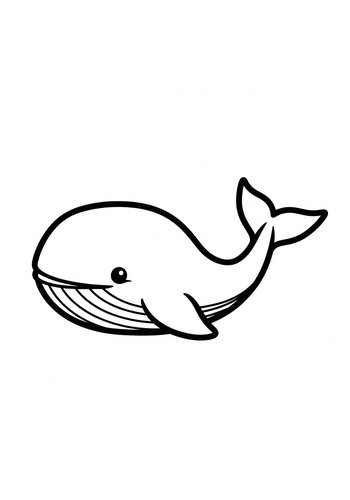 Whale Coloring Page: Ocean Adventure