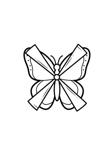 Whimsical Butterfly Coloring Page For Kids