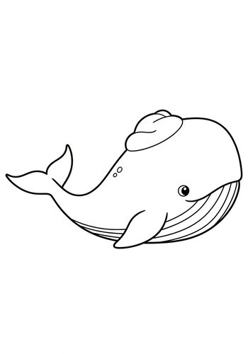 Coloring Page: Whimsical Whale Coloring Page Fun