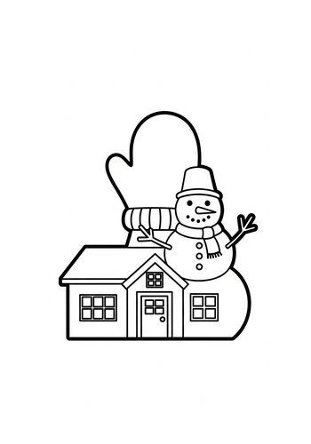 Winter Wonderland Coloring Page