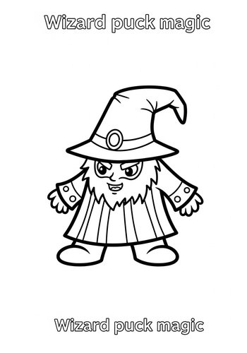 Wizard Puck Coloring Page