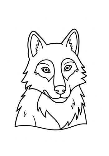 Wolf Coloring Page - Printable Fun