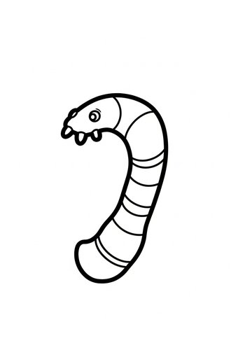 Worm Coloring Page: Earthy Fun For Kids