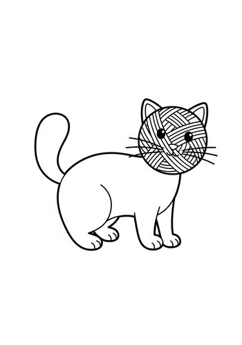Yarn Overload: A Cat Coloring Adventure
