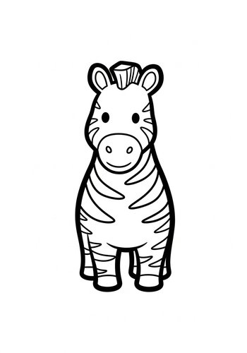 Zebra Coloring Fun: Wild Stripes Await