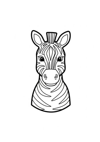 Zebra Coloring Page: Striped Adventure